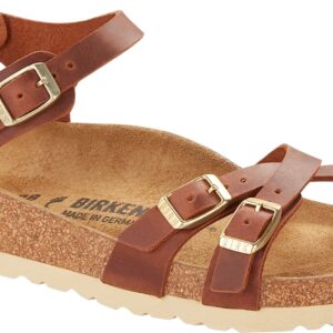 Birkenstock Sandalo Kumba Waxy Leather 1021489 Cognac