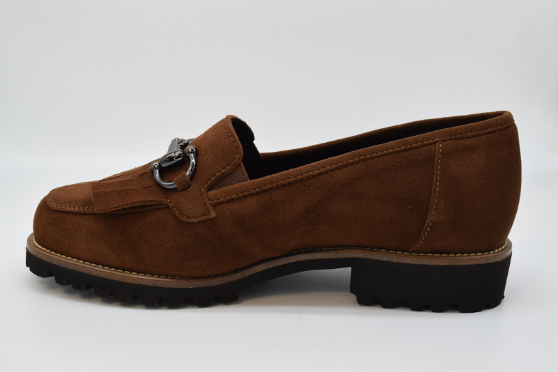 Marro Slip On Con Frangia Forma Es 6062 Camoscio Marrone 76